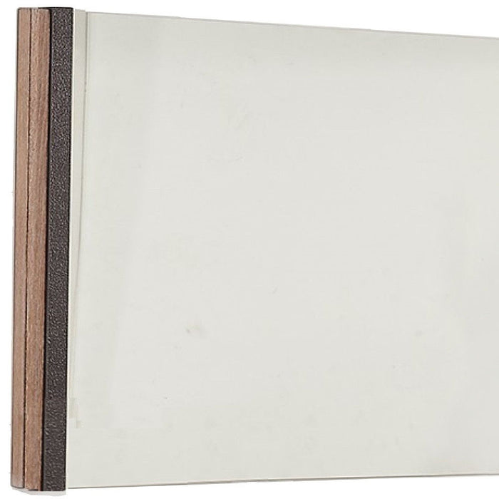 35" Framed Accent Mirror - Natural