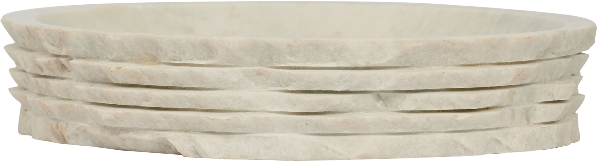 Marble bowl from Meridian Furniture's Caesar collection, genuine marble with smooth, polished surface for serving or display.