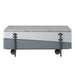 Gray and white faux marble wood and steel lift-top coffee table by HomeRoots, showcasing a modern design with a sleek surface.
