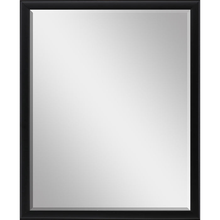 42" Solid Wood Framed Accent Mirror - Black