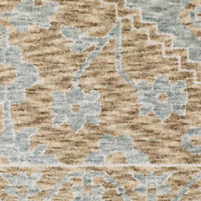 10' X 13' Medallion Area Rug With Fringe (575124) - Brown