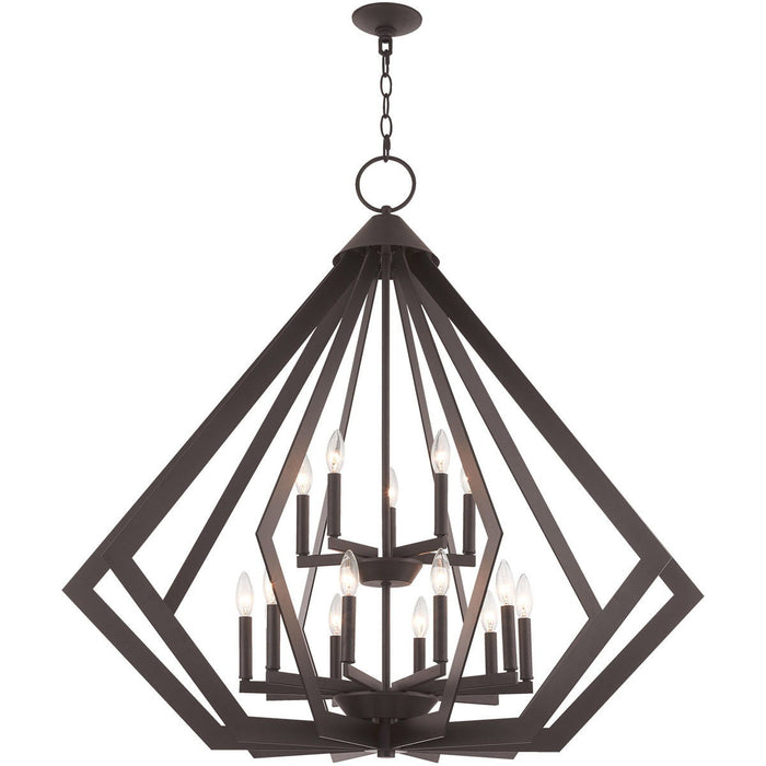 41'' Multi Light Dimmable Chandelier With Shades - Bronze