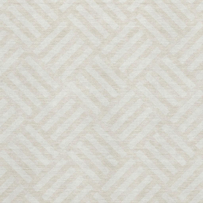 10' X 14' Geometric Washable Area Rug With UV Protection (652371) - Ivory / Beige