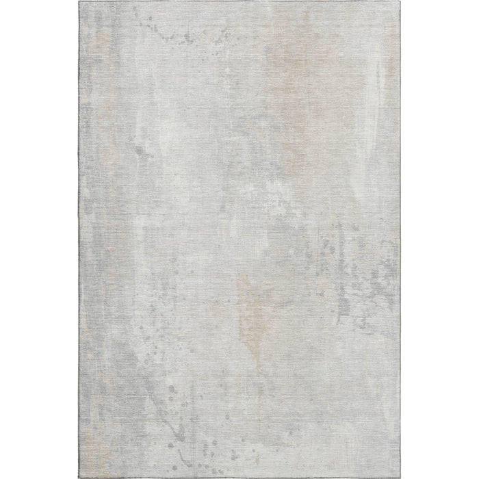 10' X 14' Abstract Washable Area Rug With UV Protection (705395) - Ivory / Beige