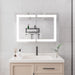Giga medicine cabinet with LED vanity mirror, anti-fog, waterproof, dimmable touch switch for bathroom storage and grooming.