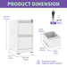 Giga steel vertical filing cabinet with lock for A4, legal, and letter size documents, featuring multiple drawers for secure storage.