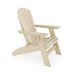Giga Adirondack arm chair made of sturdy HDPE poly lumber for poolside, patio, and garden relaxation.
