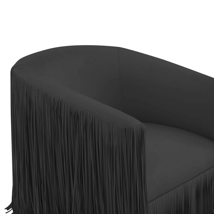 Shag Me - Vegan Leather Swivel Chair