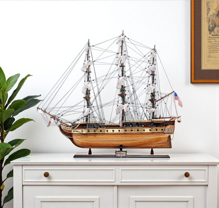 Hand Painted Boat (401951) - Brown