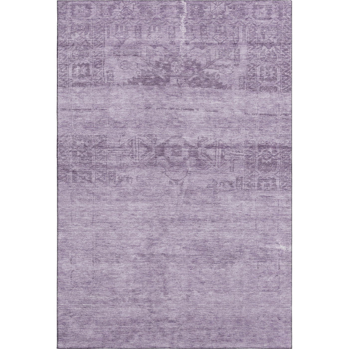 10' X 14' Oriental Washable Area Rug With UV Protection (695966) - Plum / Lavender