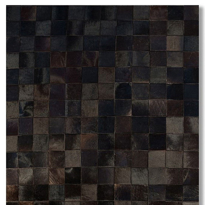 5' X 8' Cowhide Patchwork Area Rug (544474) - Chocolate