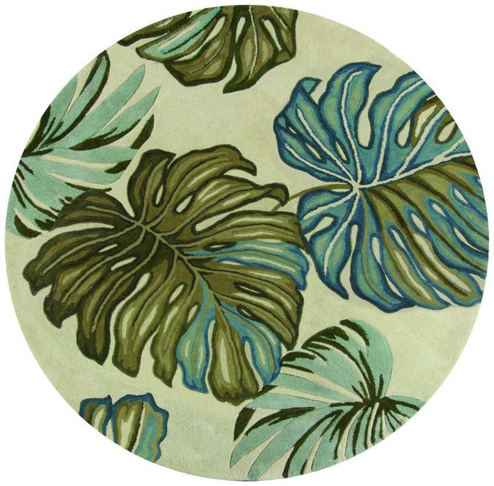 8' Round Wool Hand Tufted Area Rug - Ivory