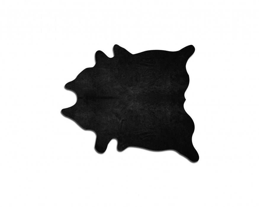 60" x 84" Cowhide - Area Rug - Black