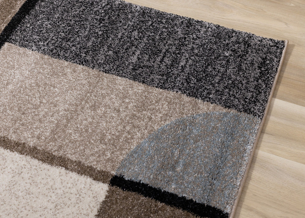 8' X 11' Geometric Area Rug (660320) - Cream / Gray / Brown