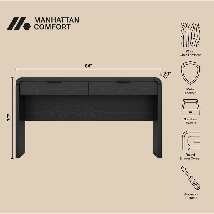 Grace - Office Desk - Black
