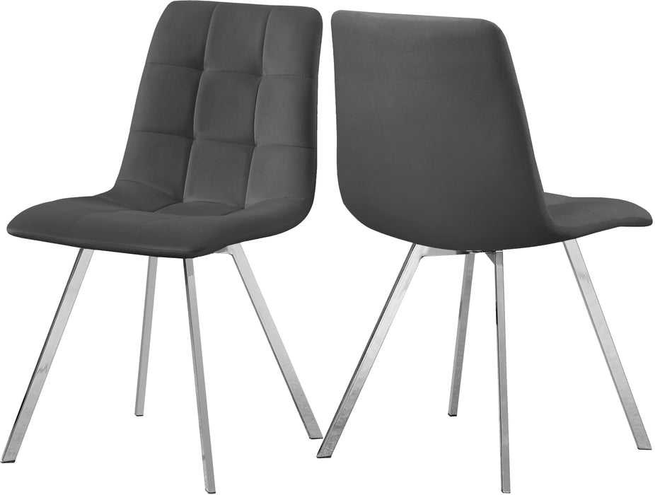 Annie - Dining Chair with Chrome Legs (Set of 2)