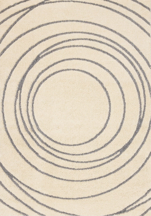 8' X 11' Abstract Area Rug (660022) - Cream / Gray