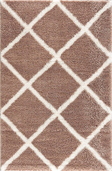 8' x 11' Geometric Area Rug - Beige