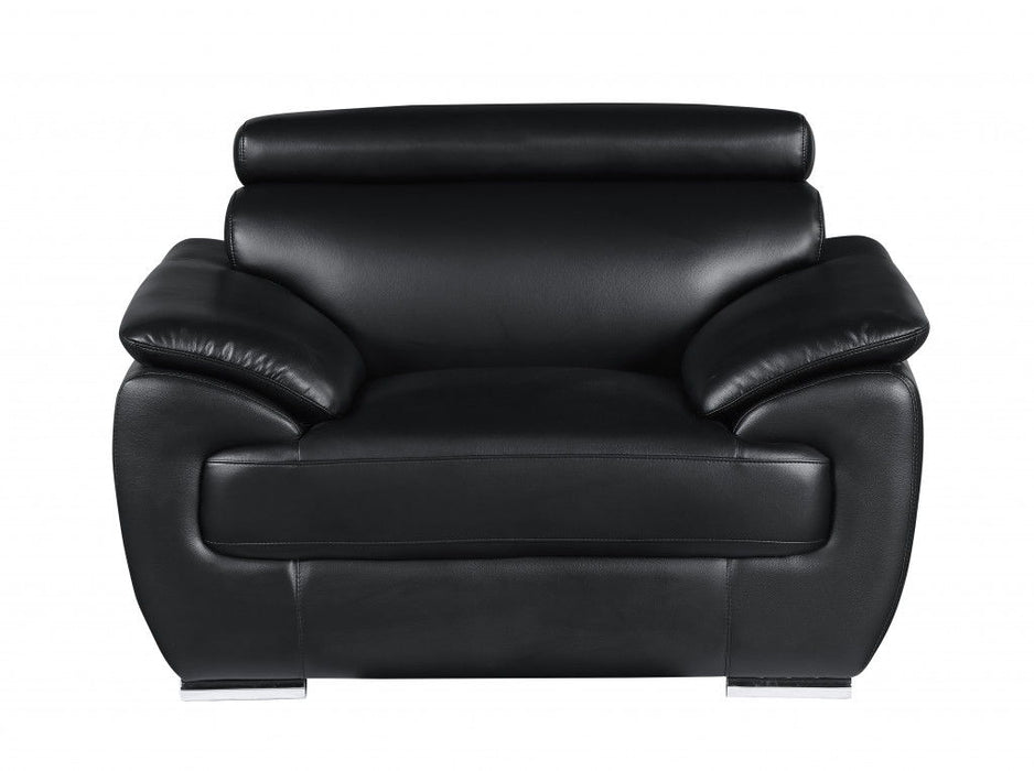 Captivating Leather Chair - Black