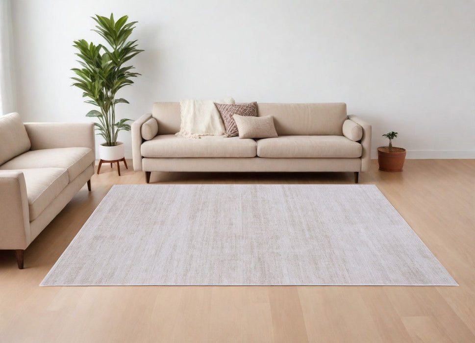 7' x 10' Power Loom Area Rug - Ivory