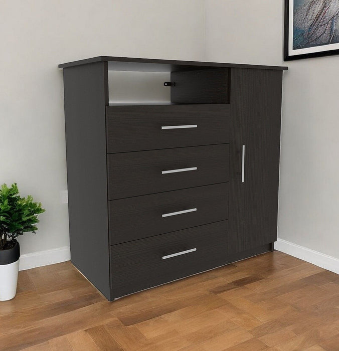Four Drawer Dresser - Black