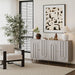 Giga modern lacquered 4-door sideboard cabinet with sleek design, ideal for living room, entryway, or dining room storage.