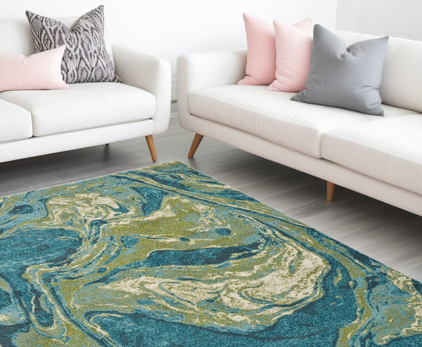 8.3' x 10.2' Shag Area Rug - Multicoloured