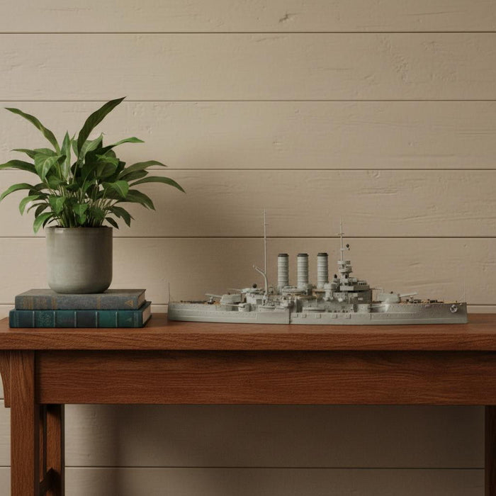Hand Painted Model Boat (624280) - Gray