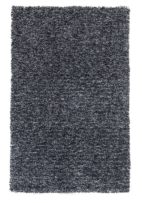 8' x 10' Polyester Heather Area Rug - Black