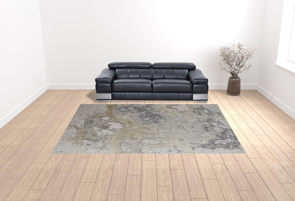 10' x 13.2' Abstract Area Rug - Gray