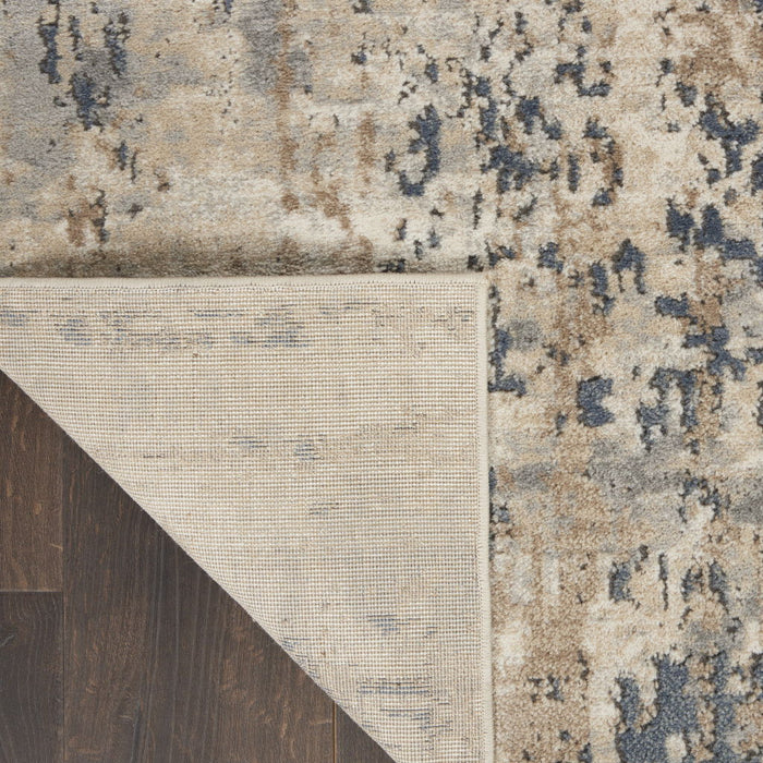 10' x 14' Abstract Power Loom Area Rug - Beige