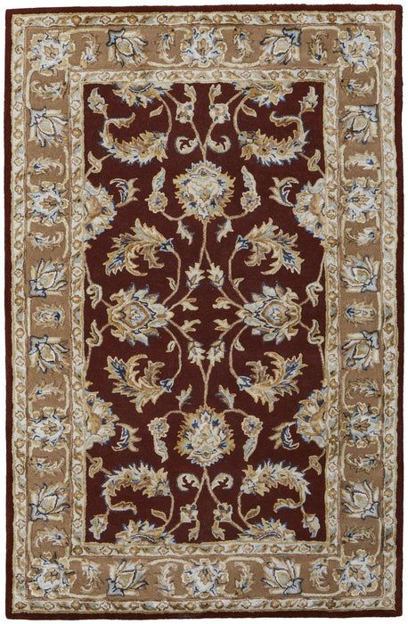 8' X 10' Oriental Hand Tufted Area Rug - Red