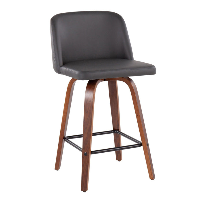 Toriano - Counter Stool With Square Footrest Set