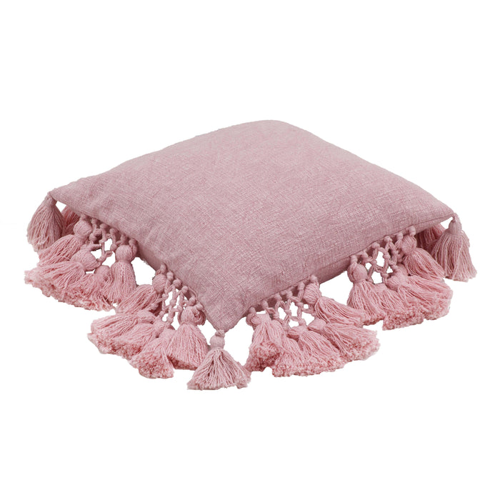 Stone Washed - Cotton Tasseled Pillow