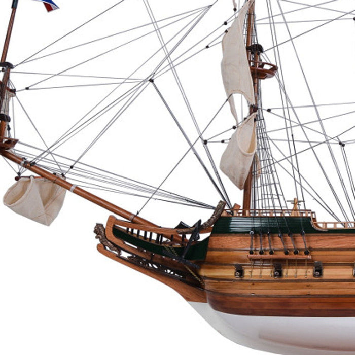 Hand Painted Model Boat (624657) - Light Brown / Beige
