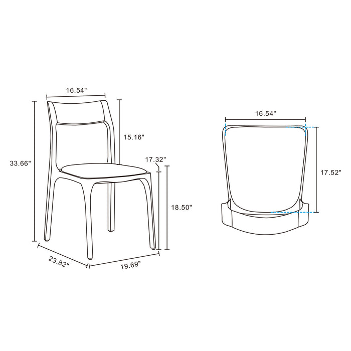 Moderno - Dining Chair (Set of 2) - Saddle