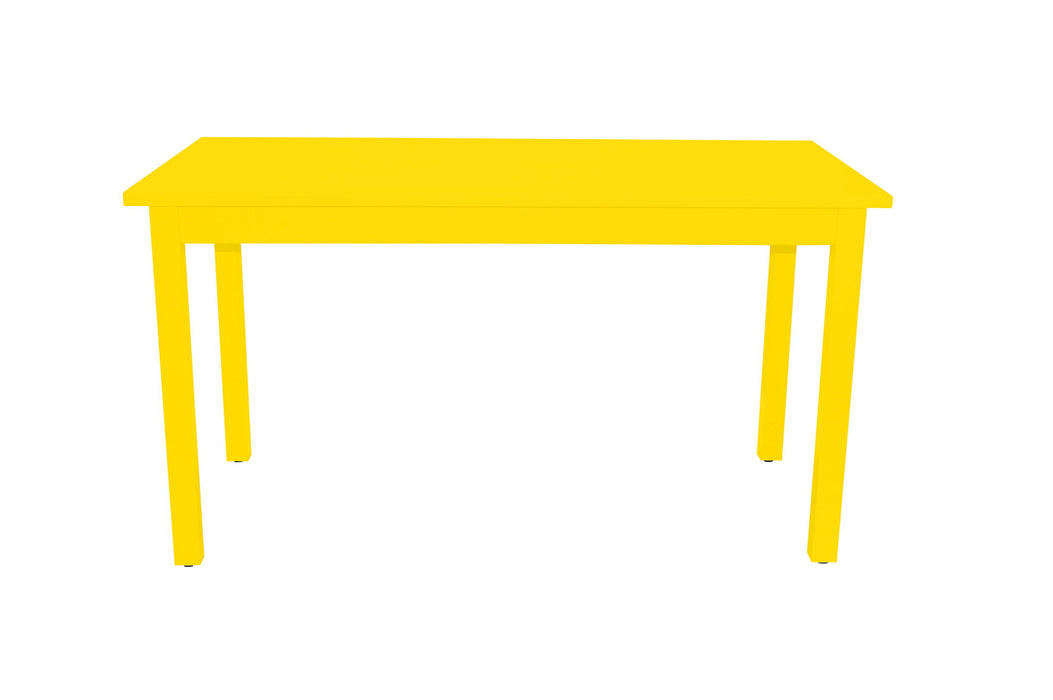 60" Solid Wood Dining Table - Yellow