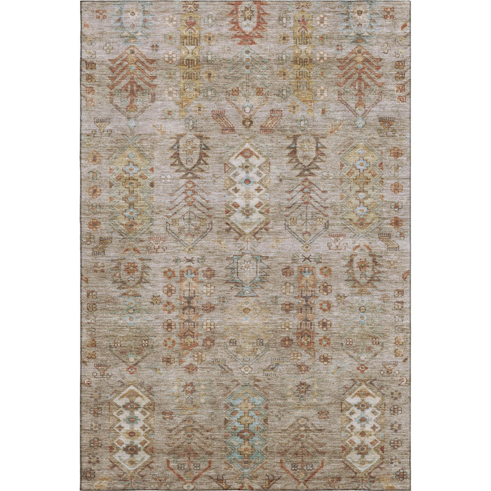 10' X 14' Southwestern Washable Area Rug With UV Protection (716449) - Beige / Brown