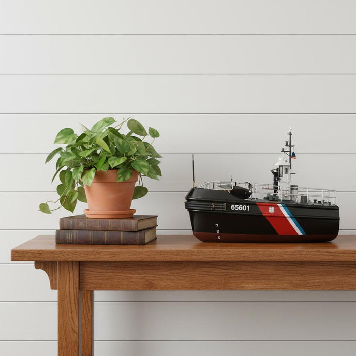 Hand Painted Model Boat (624413) - Black