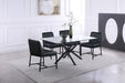 Modern Xander dining table by Meridian Furniture with a sleek wooden surface and sturdy legs, ideal for contemporary dining rooms.