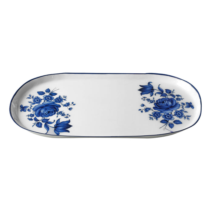 Cottage - Serving Tray - China Blue / White