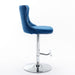Set of two Giga modern upholstered swivel barstools with adjustable height, tufted backs, and comfortable seats for home or kitchen.