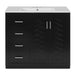 Giga bathroom vanity with sink combo, storage cabinet, three drawers, soft-closing doors, freestanding design in modern style