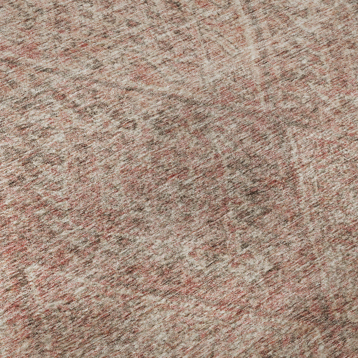 10' X 14' Moroccan Washable Area Rug With UV Protection (686789) - Pink / Beige