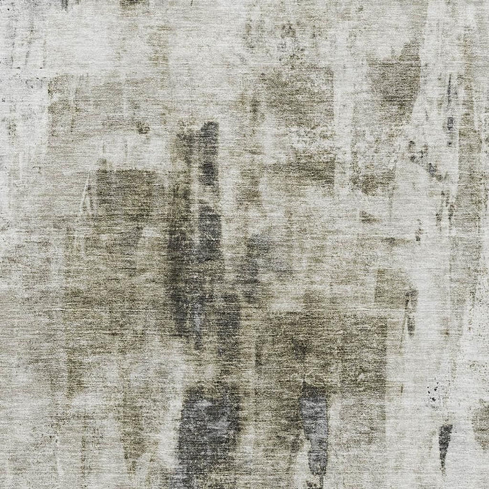 10' X 14' Abstract Washable Area Rug With UV Protection (683716) - Taupe / Beige / Brown