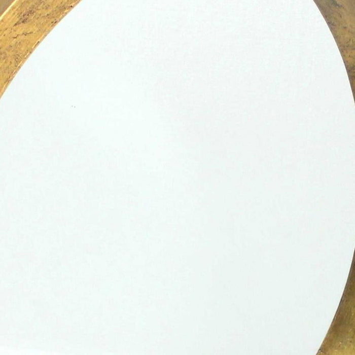 36" Round Solid Framed Accent Mirror - Gold