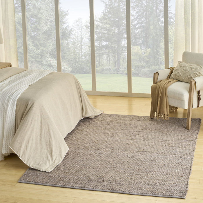 8' X 10' Jute Hand Woven Area Rug - Gray