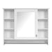 Giga modern wall-mounted medicine cabinet with soft-close door, adjustable shelf, and towel bar in a sleek bathroom design.