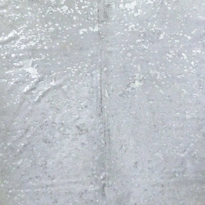 6.5' Devore Brindled Cowhide Rug - Silver