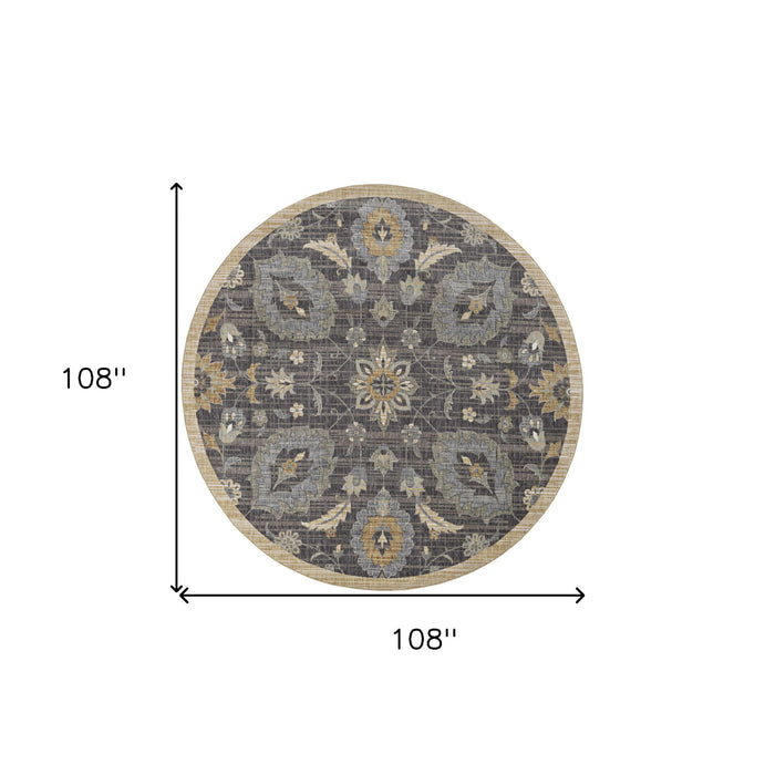 108" x 108" Wool Rug - Taupe